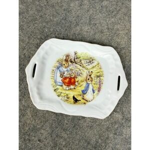 Reutter Porzellan Beatrix Potter Peter Rabbit Tray 6.25" x 4.5" German Porcelain